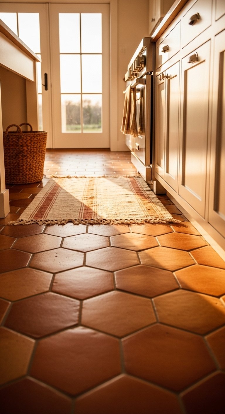 Brown Terracotta Kitchen Tiles