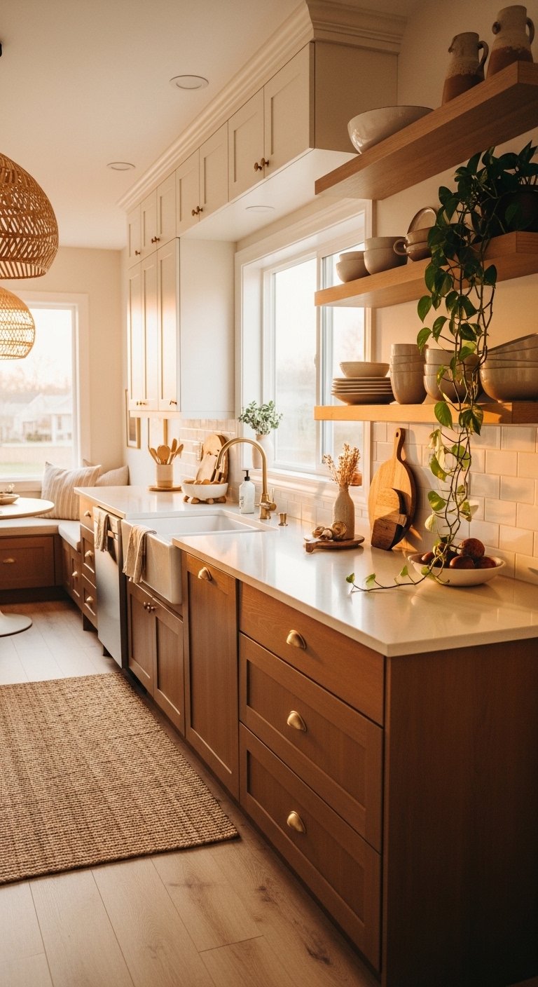 Brown and Cream Kitchen for a Timeless Palette