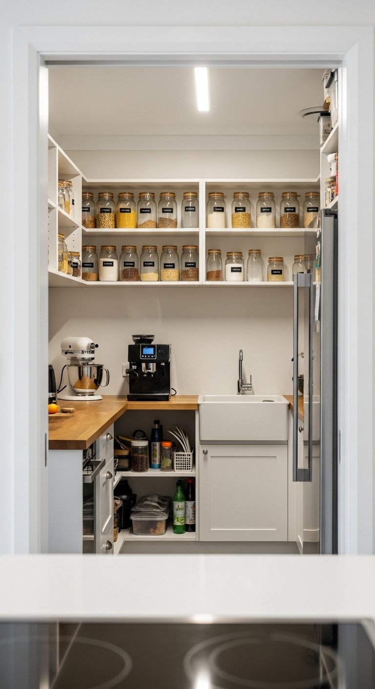 Build a Butler's Pantry Behind the Kitchen