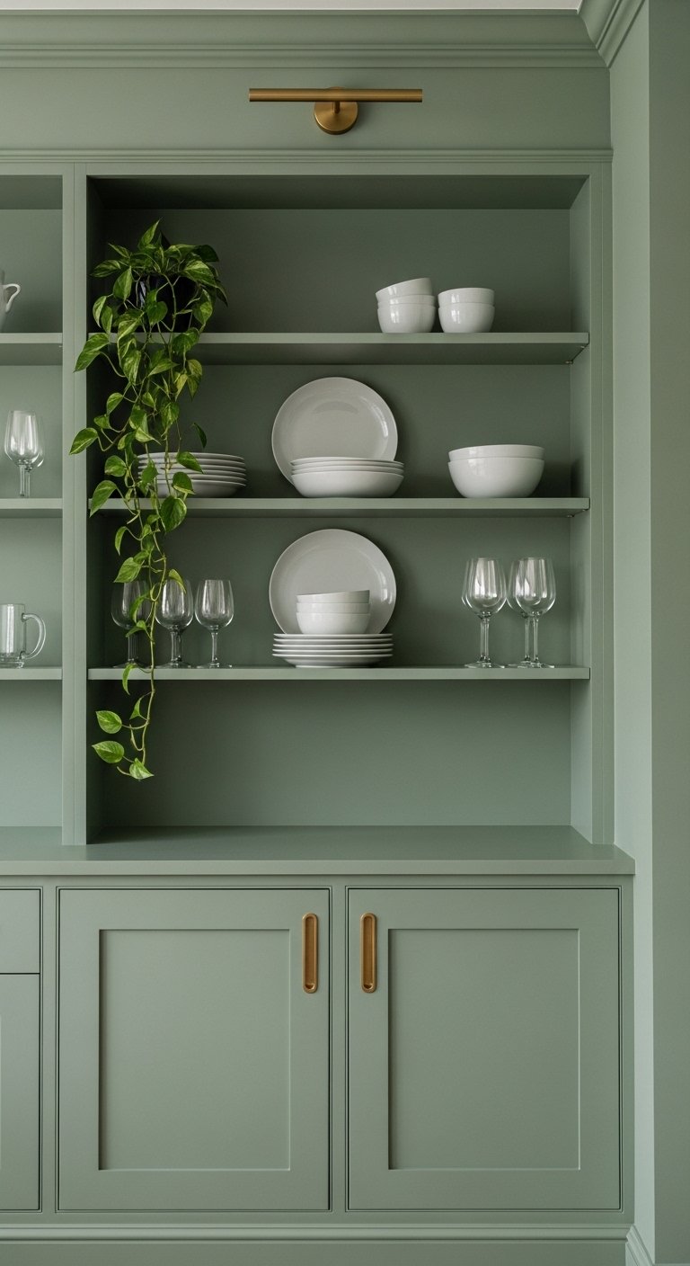 Built-In China Cabinet or Shelving