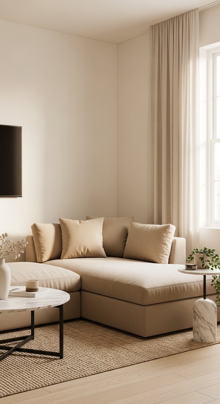 Chaise Sectional for Smaller Spaces