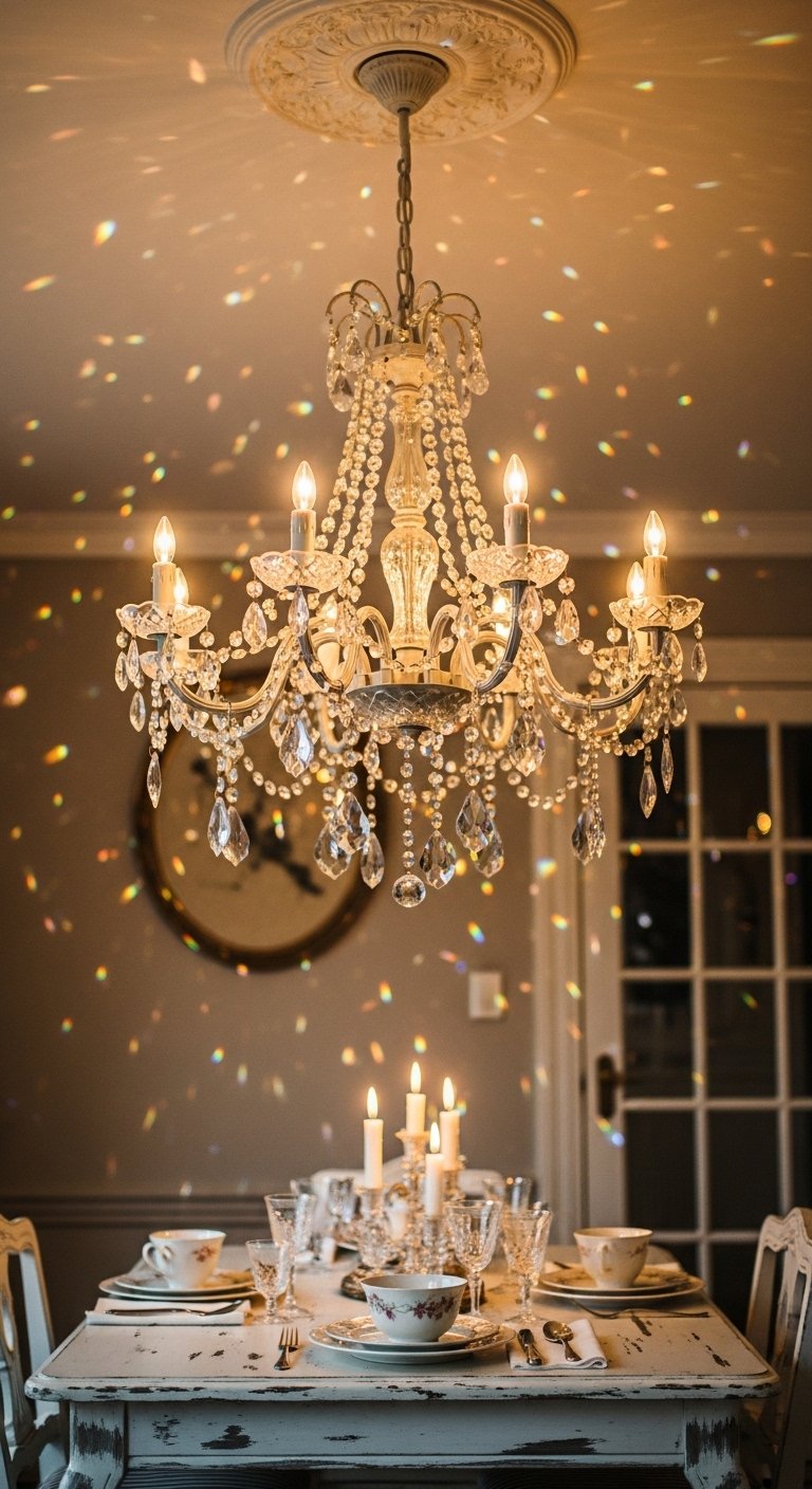 Chandeliers with Crystal Drops