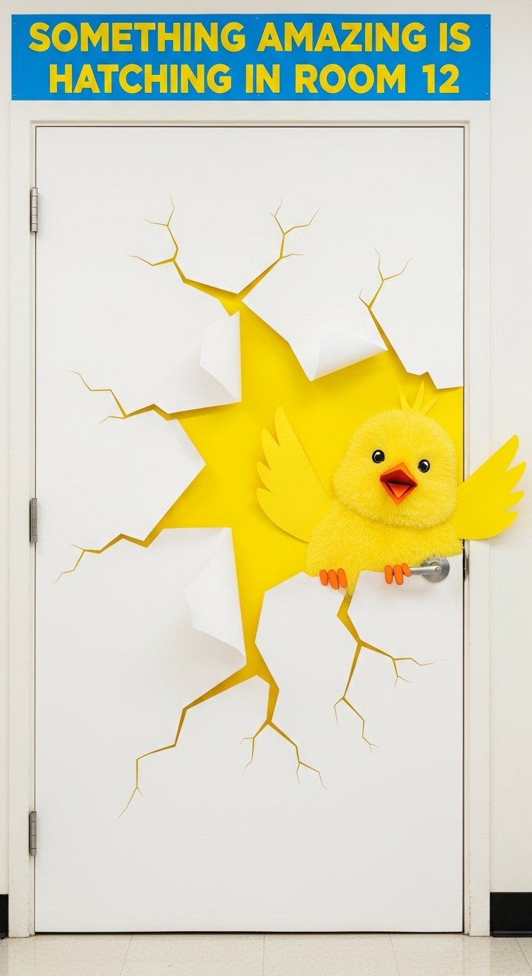 Chick and Egg Hatching Door