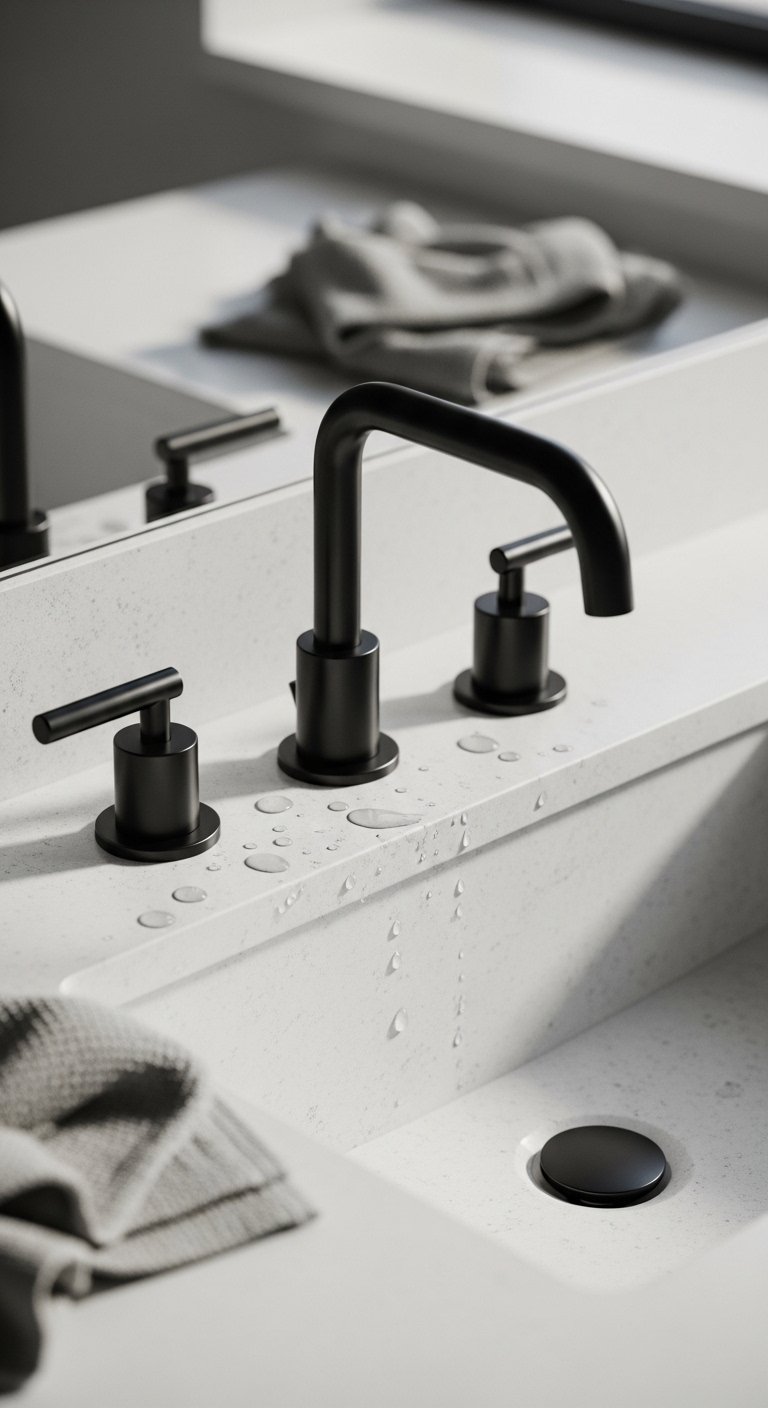 Choose Matte Black Fixtures