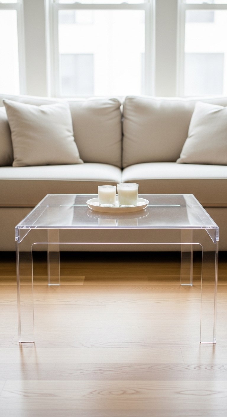 Choose a Glass or Lucite Coffee Table