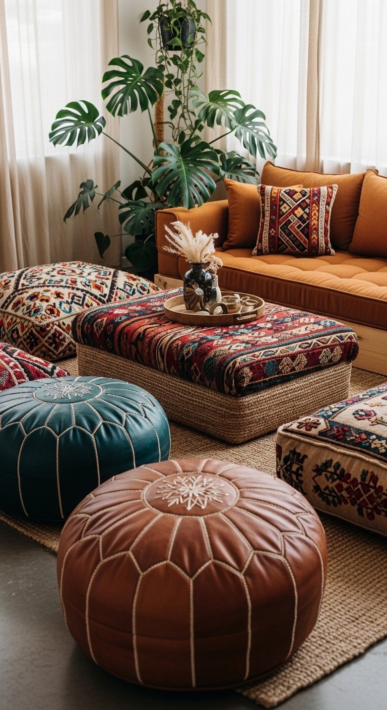 Choose a Low-Sitting Sofa or Floor Seating