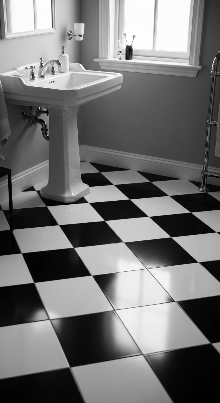 Classic Checkerboard Floors 