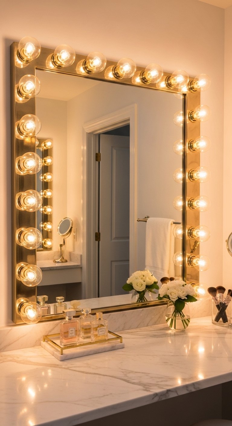 Classic Hollywood Vanity Mirror Lights