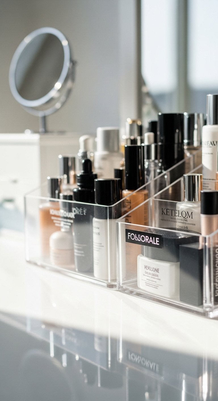 Clear Acrylic Organizers for Visibility