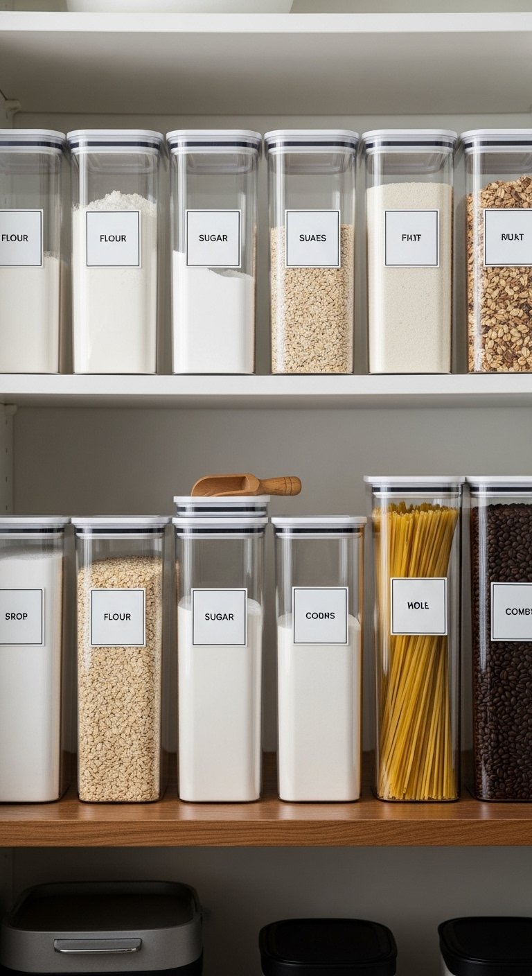 Clear Airtight Containers for Dry Goods