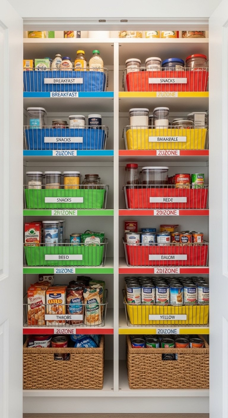 Color-Coded Organization Zones