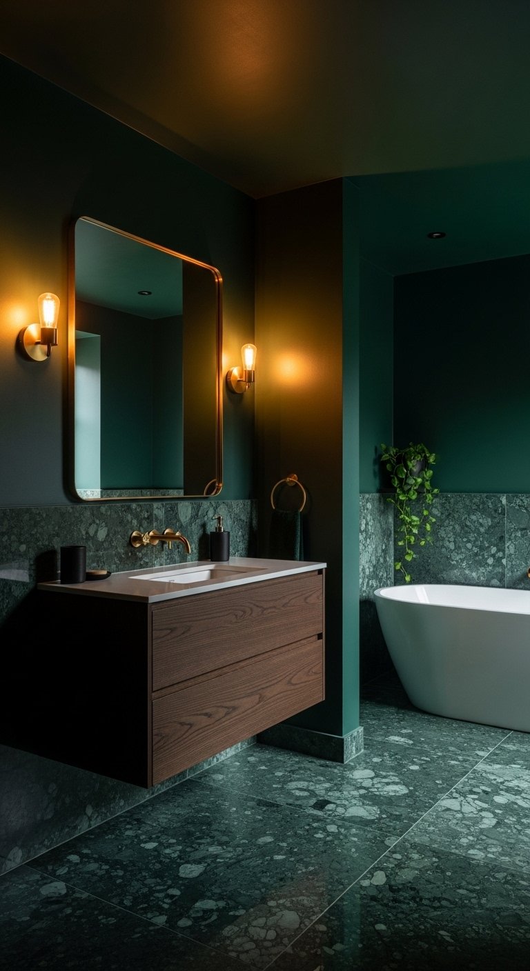 Create a Dark, Moody Bathroom