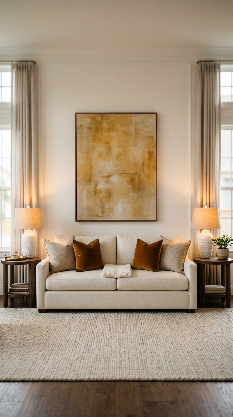 Create a Symmetrical Sofa Arrangement With Matching Side Tables