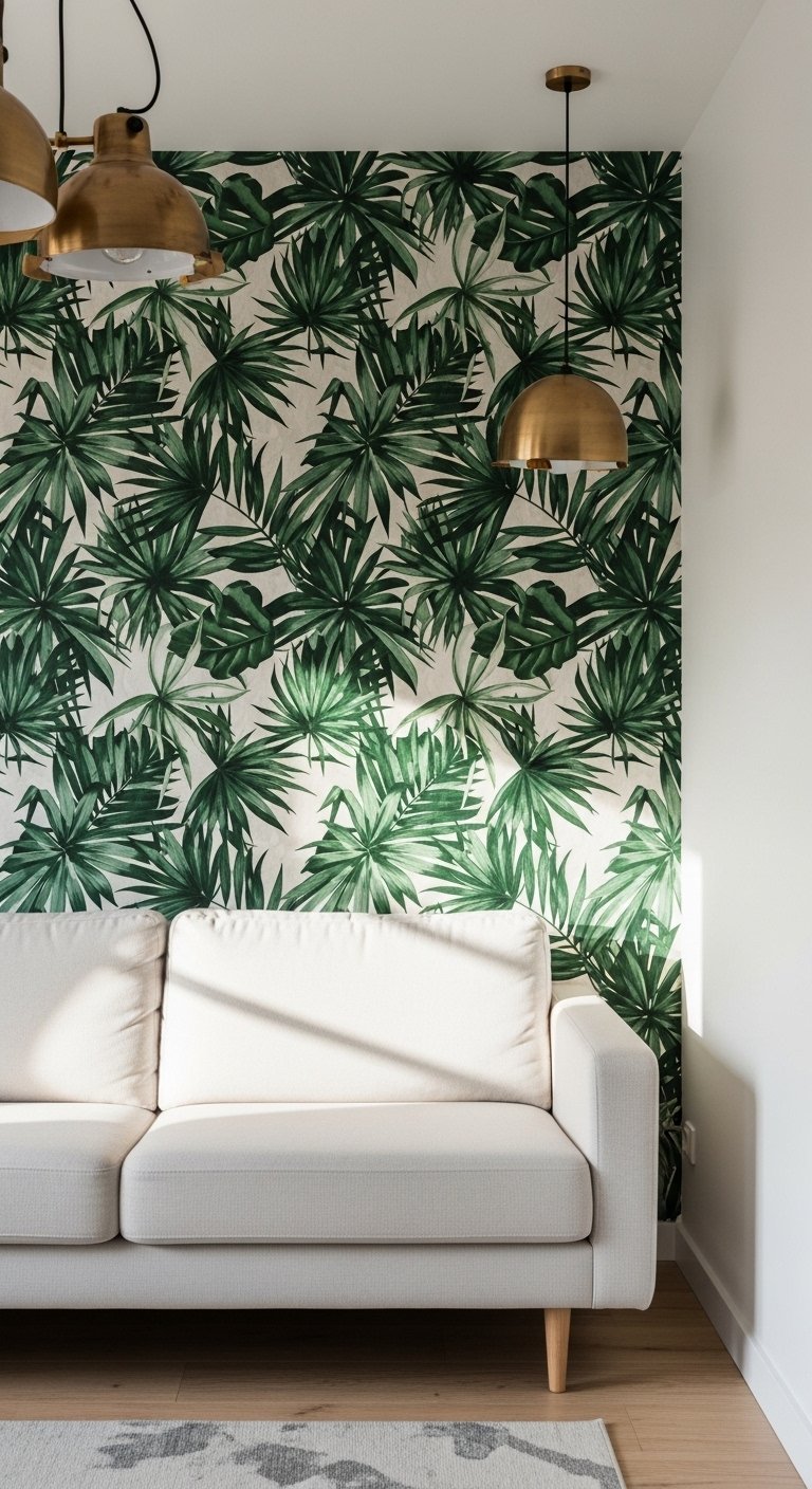 Create an Accent Wall With Wallpaper or Paint