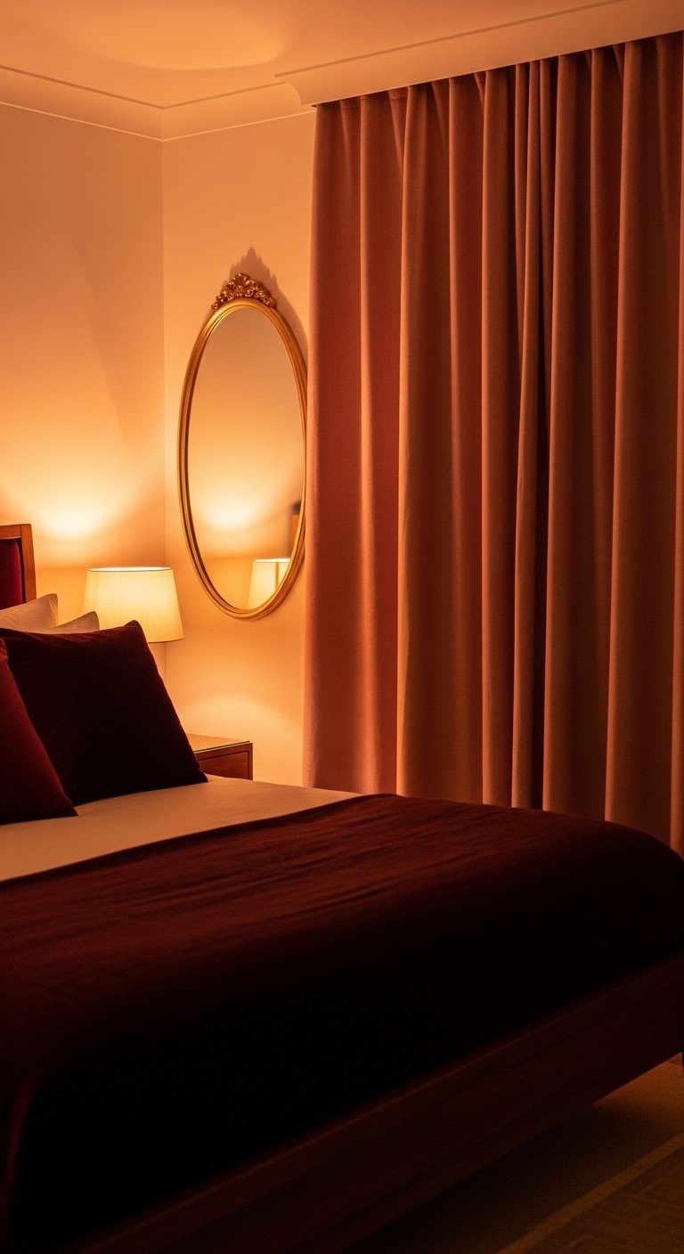 Curtains in Dusty Pink or Blush Tones