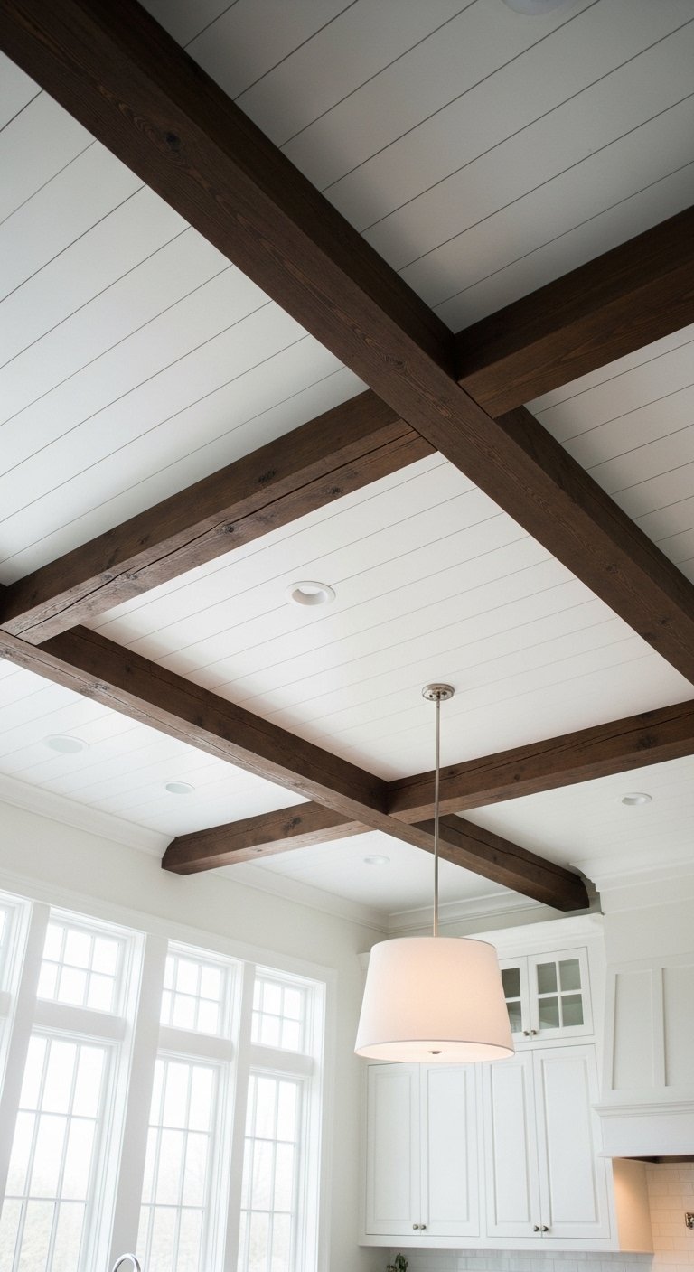 Dark Brown Ceiling Beams