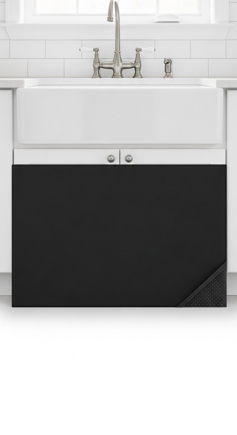 Dark Charcoal Non-Slip Kitchen Mat Rug