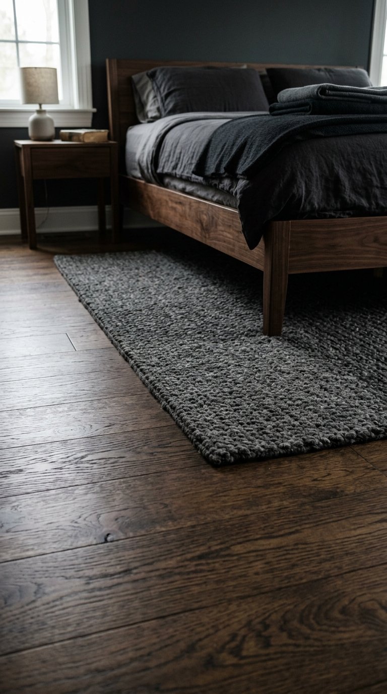 Dark Floorboards or Rugs