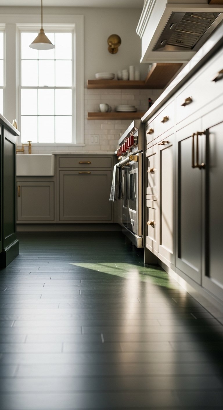 Dark Green Flooring
