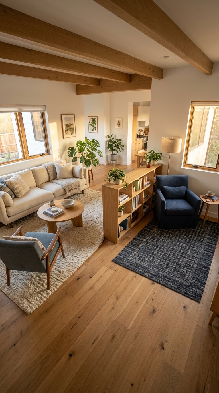 Define Zones With Furniture Placement, Not Walls