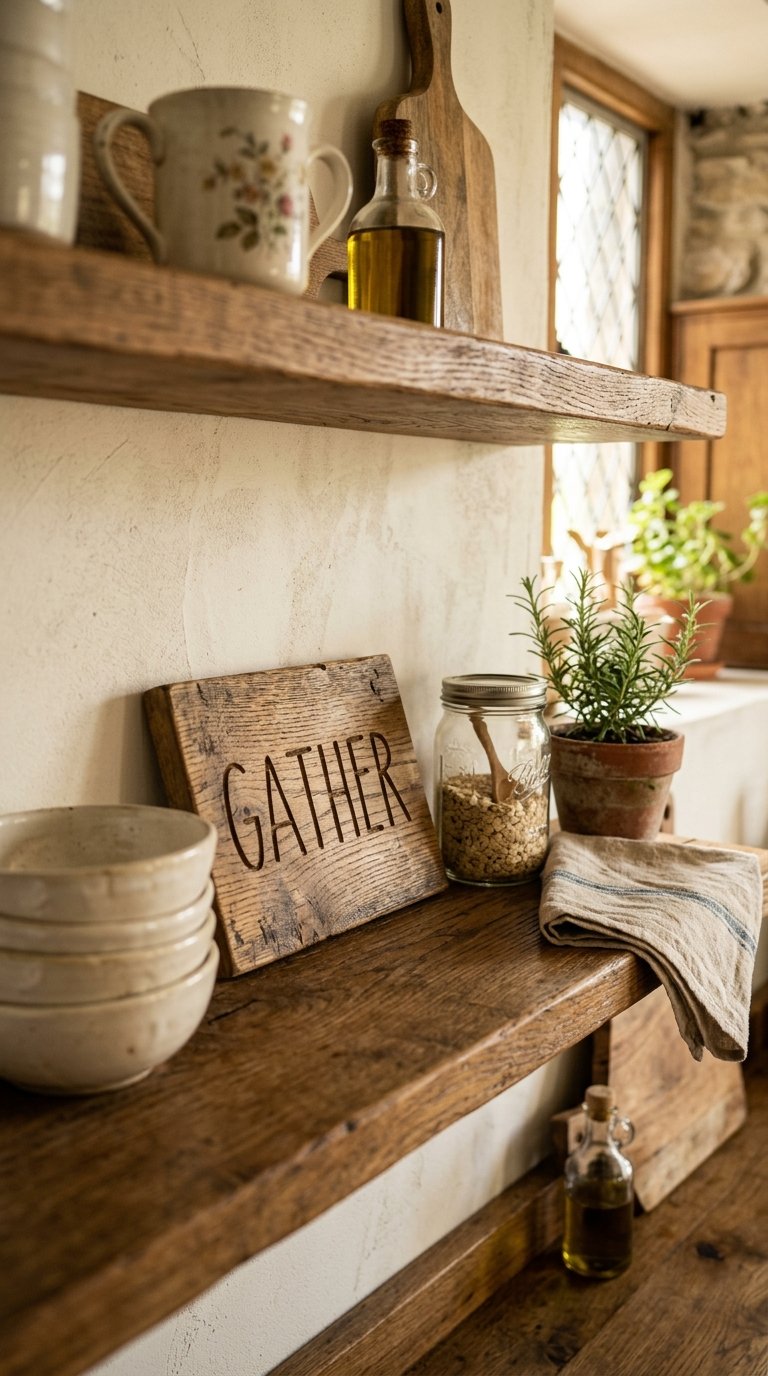 Display a Small Wooden Sign or Plaque