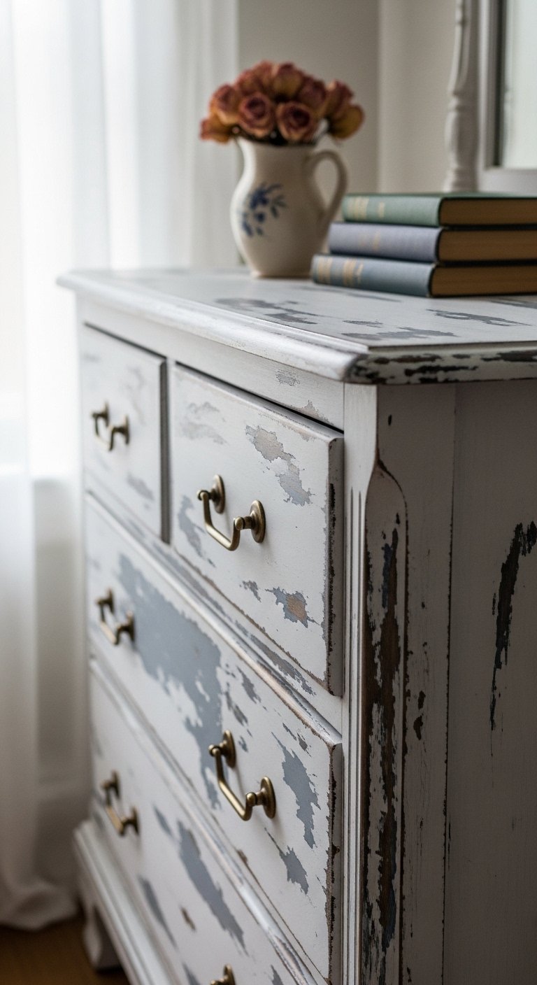 Distressed White Furniture
