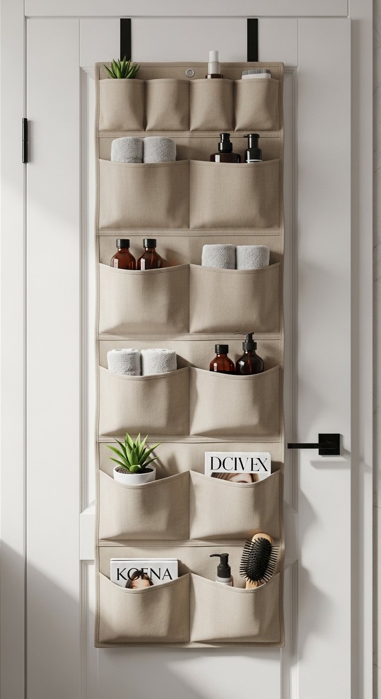 Door-Mounted Organizers for Hidden Storage
