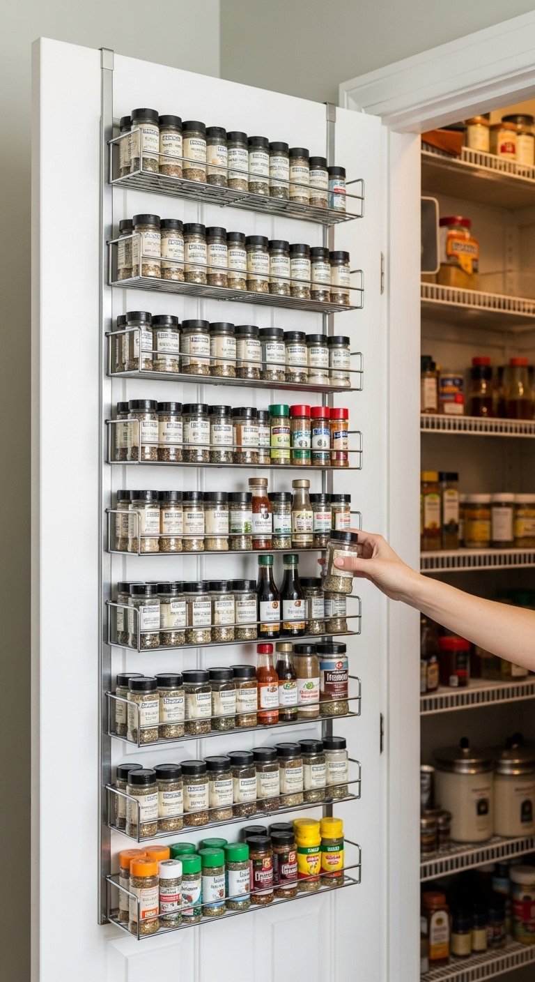 Door-Mounted Spice Racks