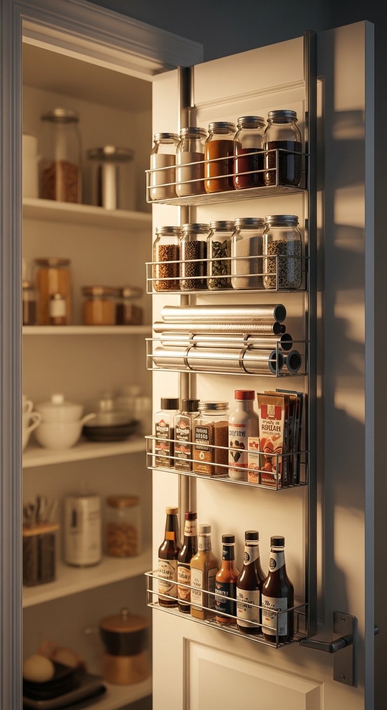 Door-Mounted Storage Racks