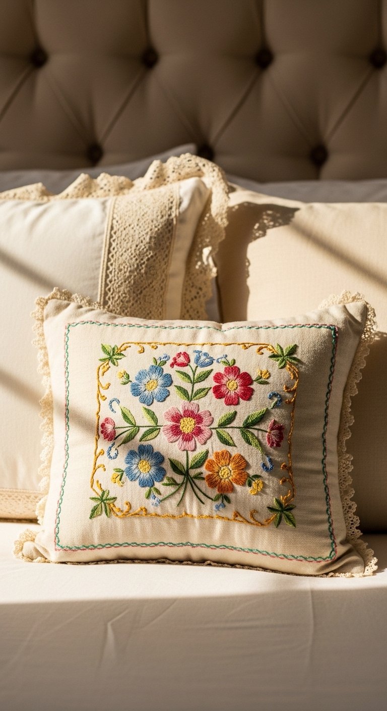 Embroidered Cushions