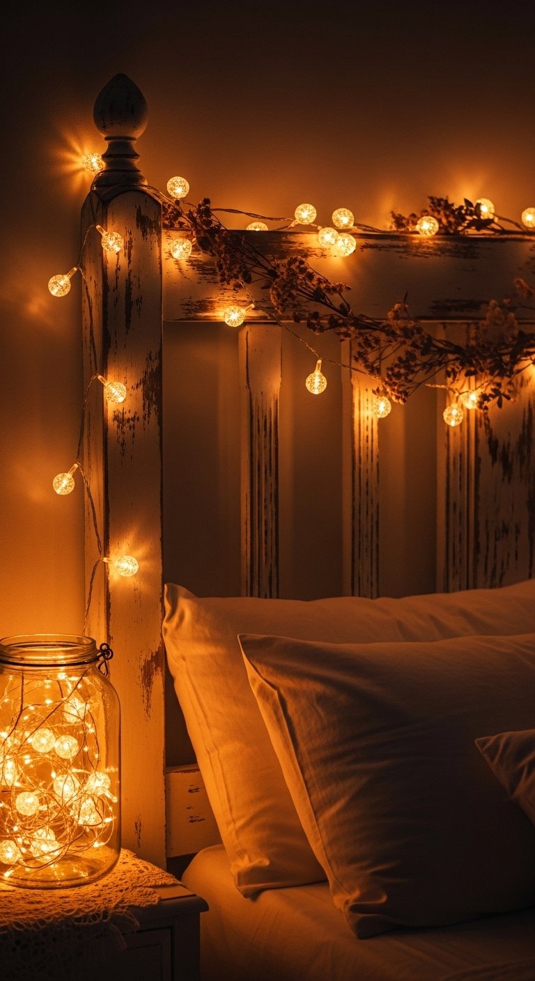 Fairy Lights as Permanent Decor
