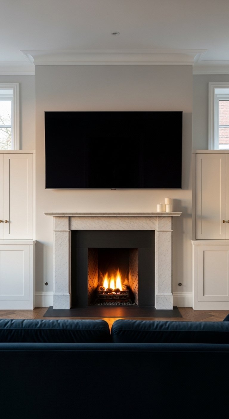 Fireplace TV Wall Combination