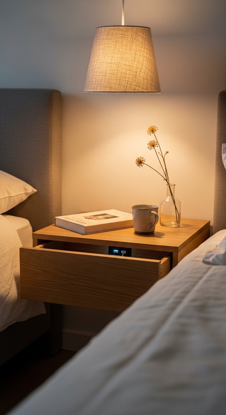 Floating Nightstands That Actually Save Space