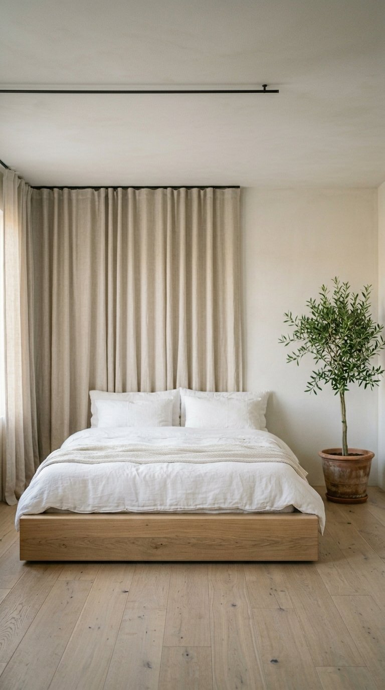 Floor-to-Ceiling Linen Curtains