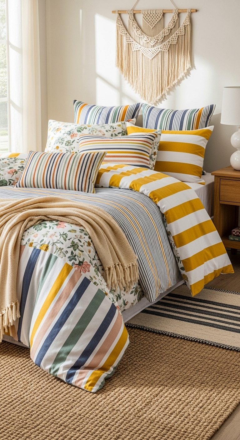 Floral and Stripe Mix