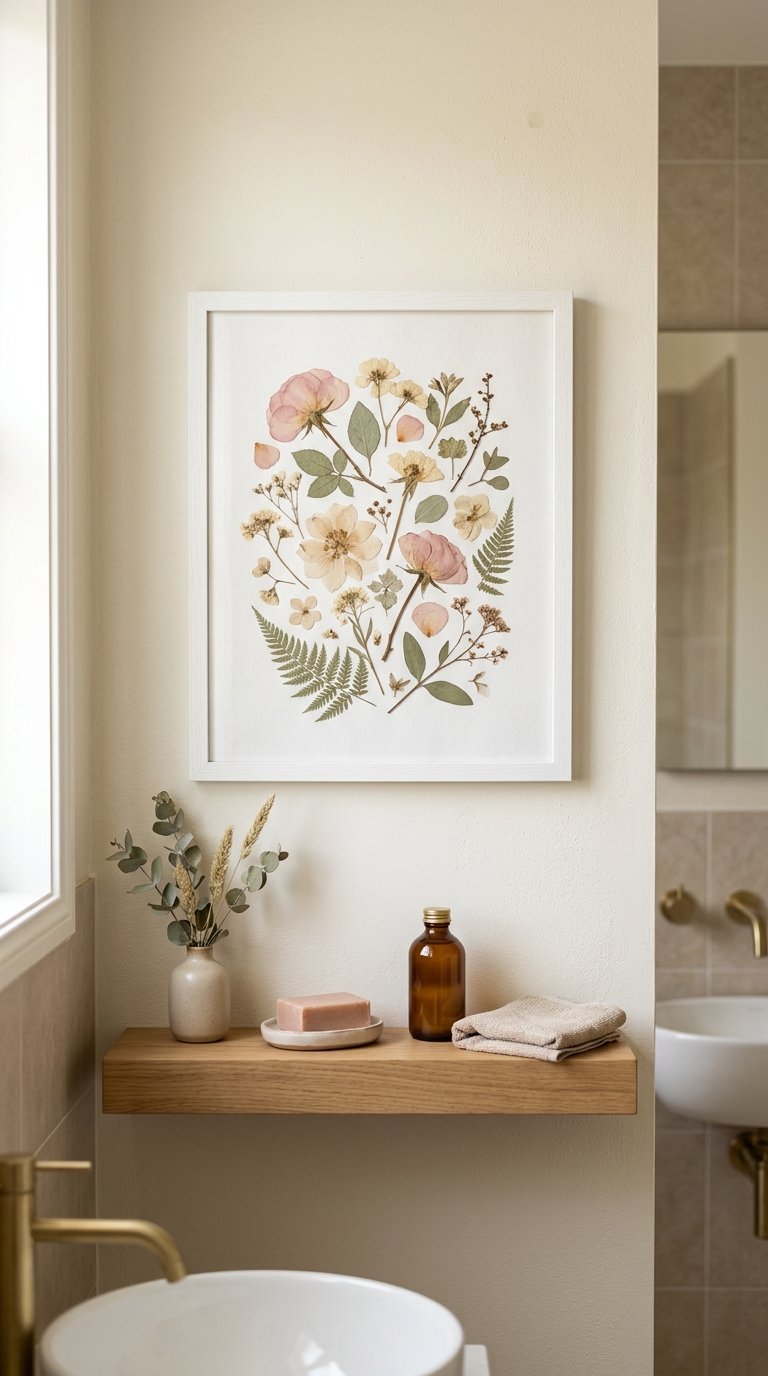 Frame Pressed Flowers as Wall Art