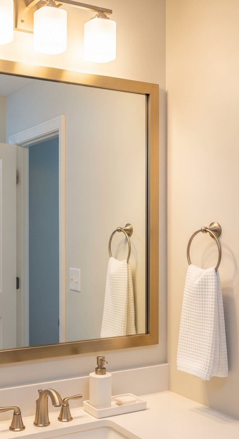 Frame Your Bathroom Mirror