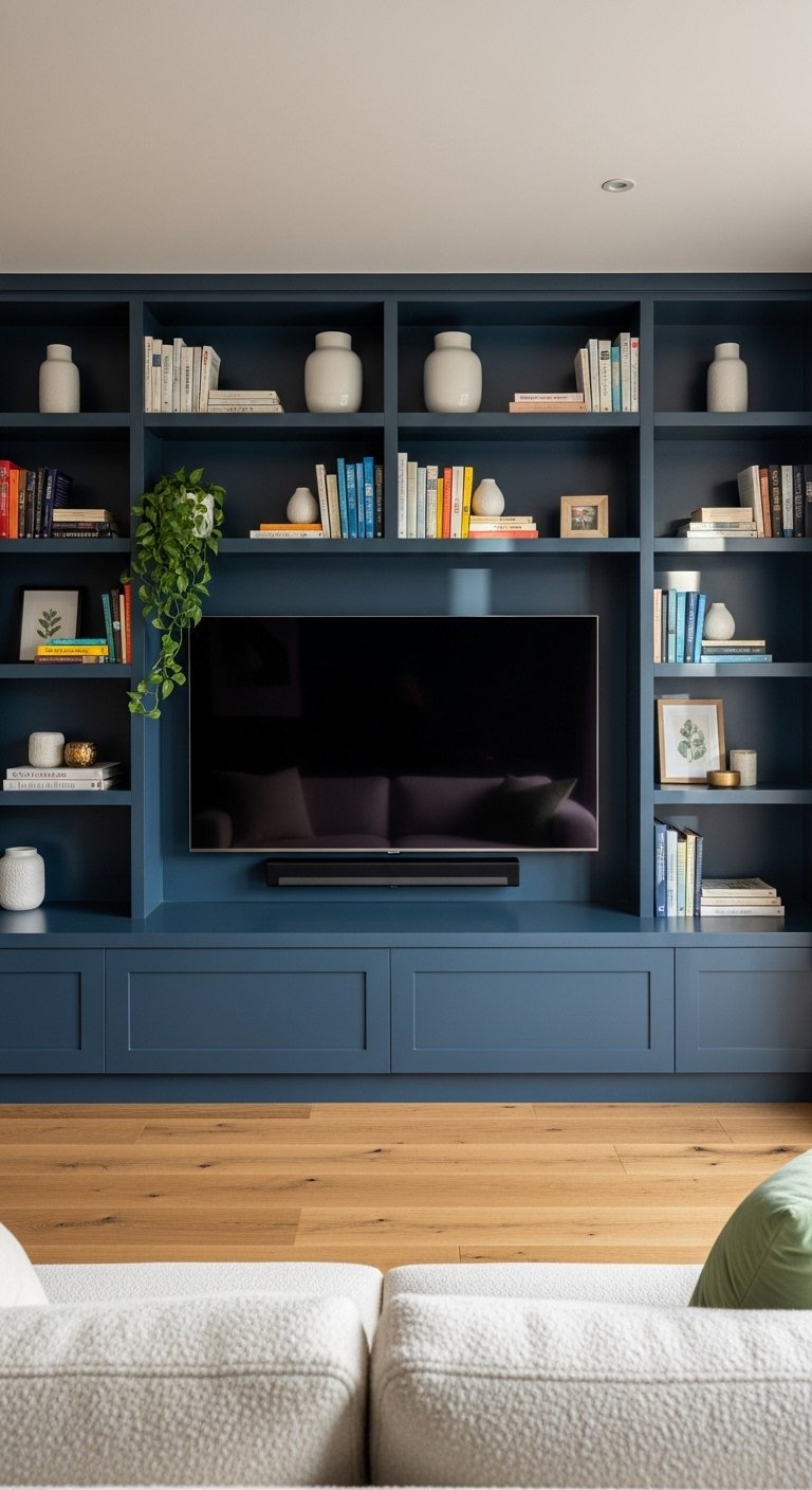 Full-Length Built-In Shelving Unit