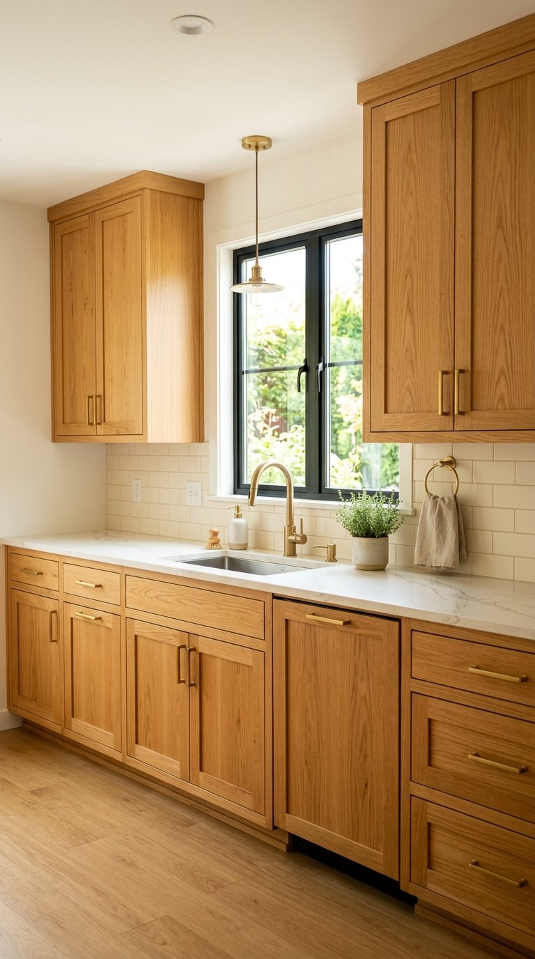 Go With Light Oak Shaker Cabinets