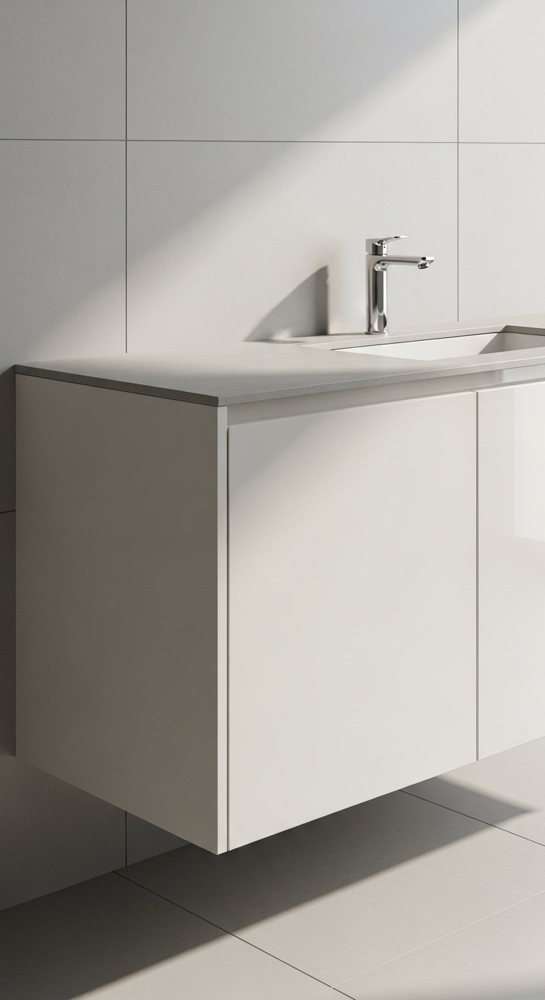 Handleless Push-To-Open Cabinet