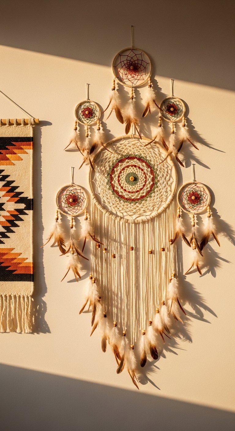 Hang Dreamcatchers and Woven Wall Art