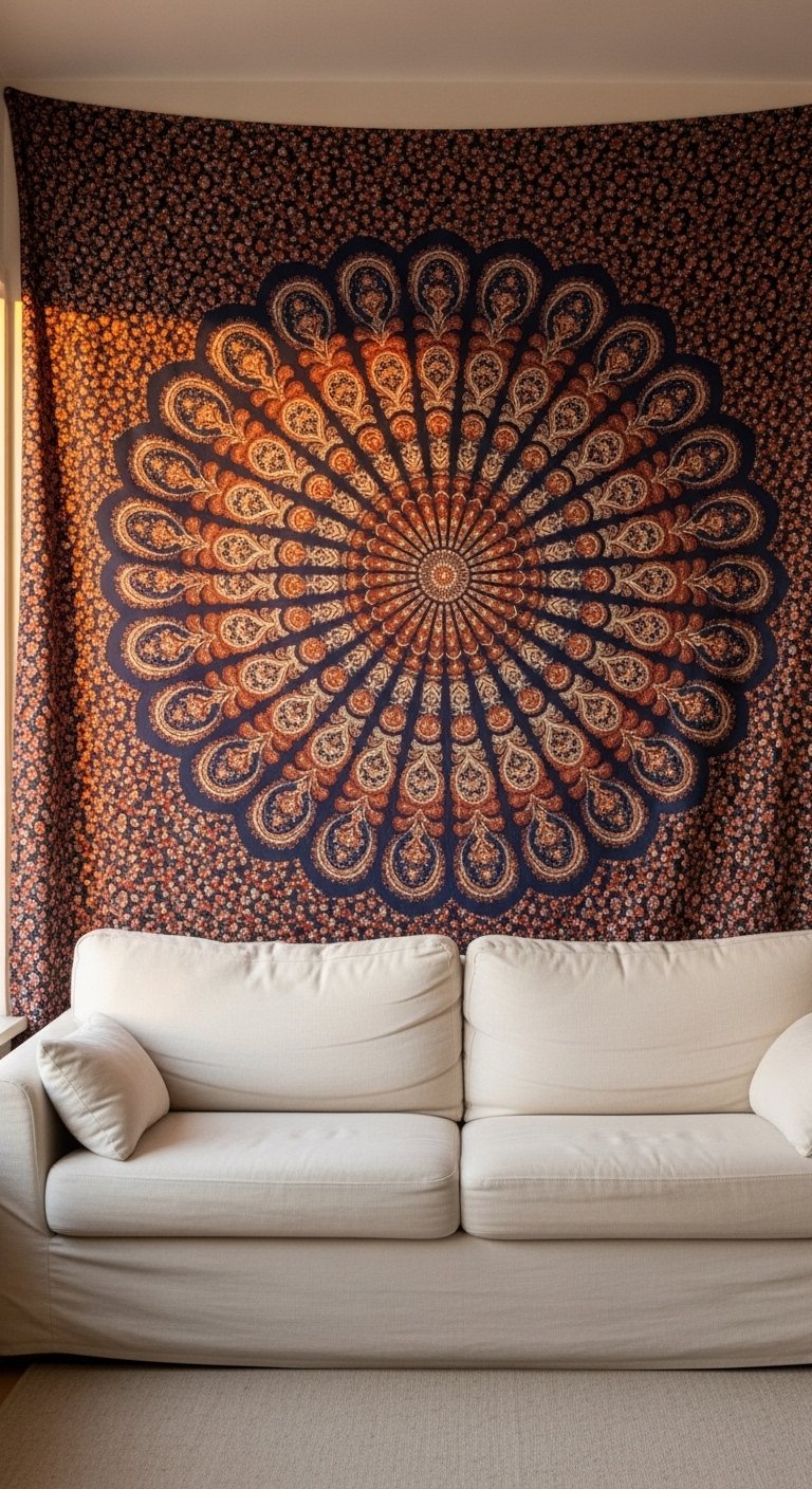 Hang Tapestry as a Focal Wall