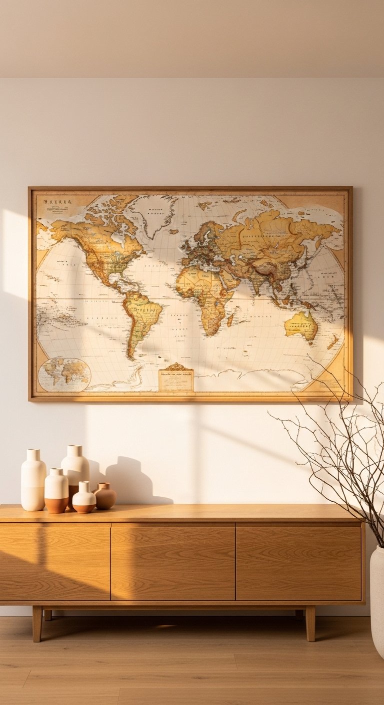 Hang a Large World Map or City Print