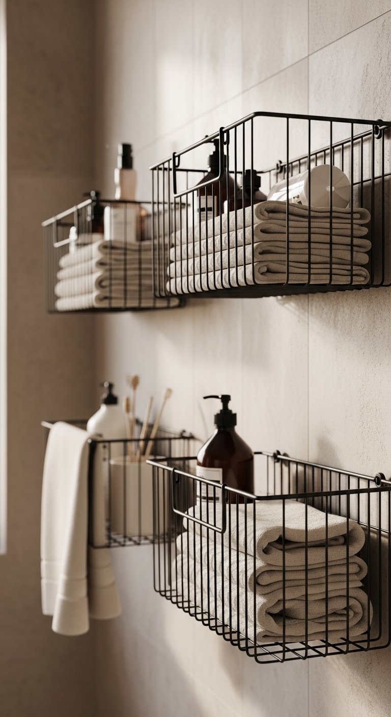 Hanging Baskets for Vertical Storage
