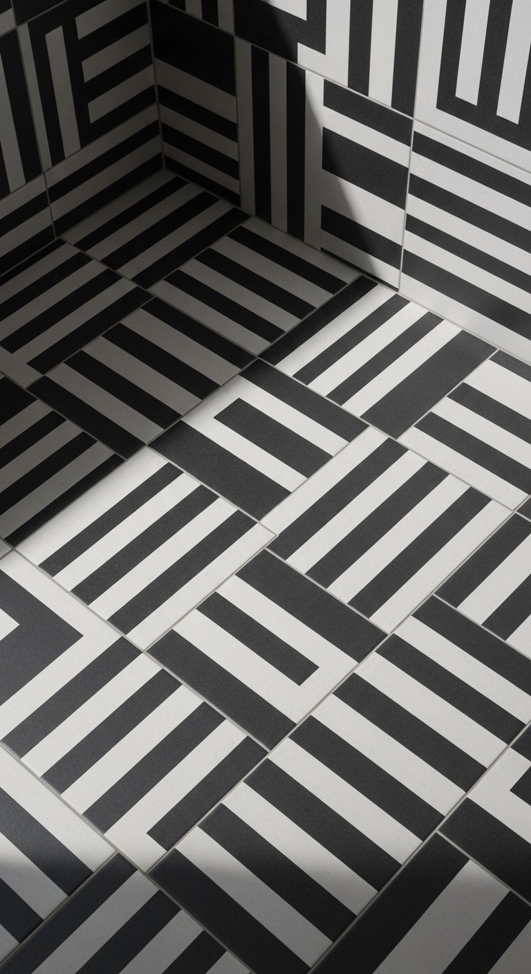 High-Contrast Tiles for a Modern Edge
