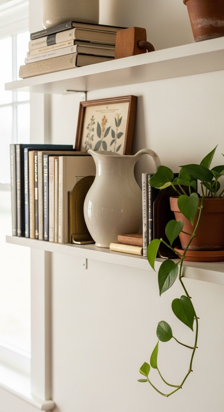 Incorporate Open Shelving With Collected Objects