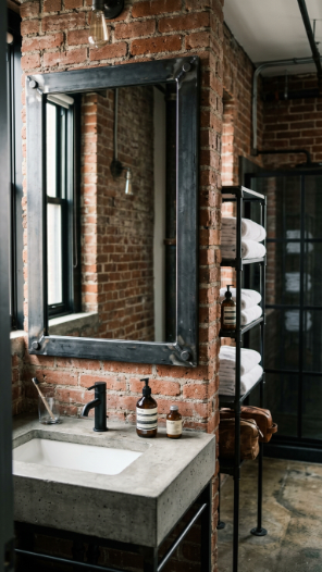 Industrial Style Mirror