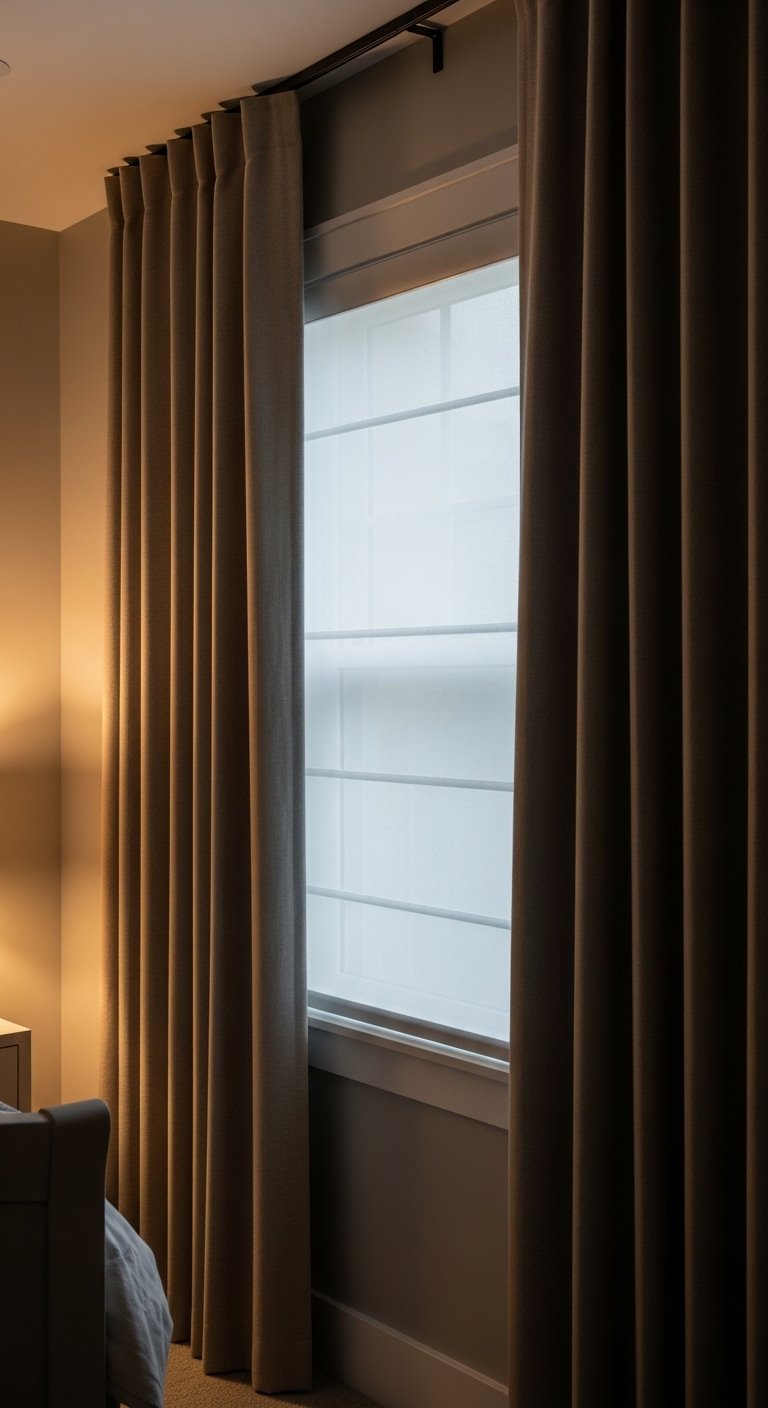 Install Blackout Curtains