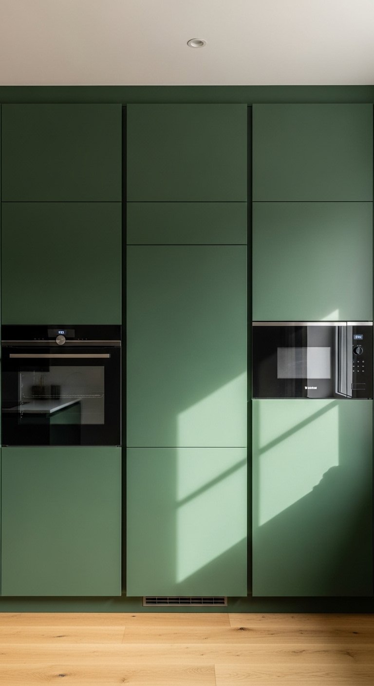 Install Floor-to-Ceiling Cabinetry on One Wall
