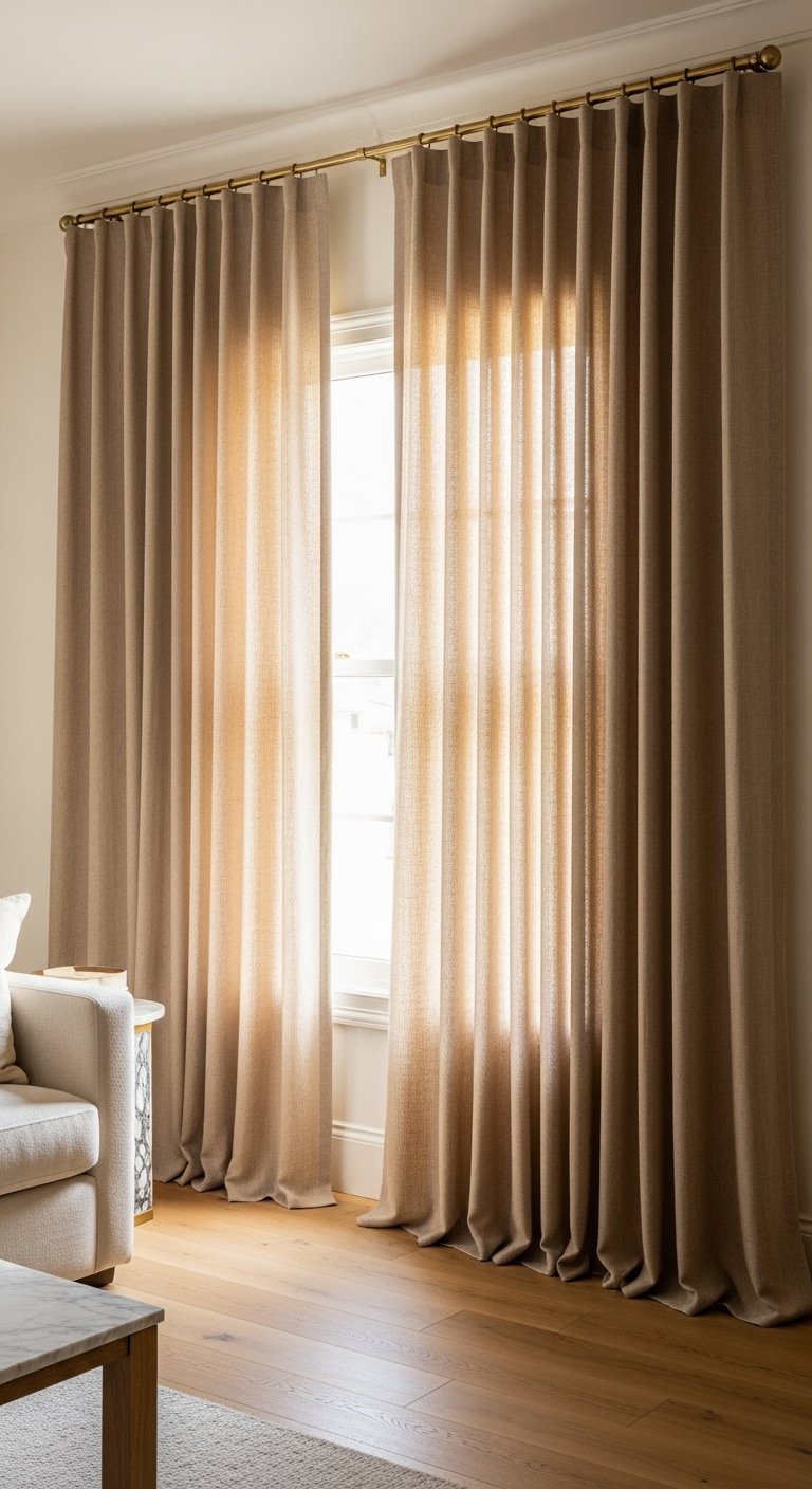 Install Floor-to-Ceiling Curtains